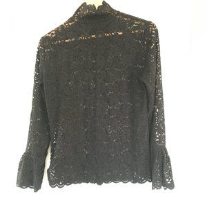 Black Lace Turtleneck NWT